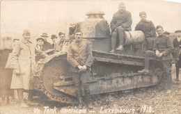 ¤¤  -   LUXEMBOURG   -  Carte-Photo D'un Tank Américain En 1918  -  Guerre 1914-18  -  Militaires, Soldats - Altri & Non Classificati