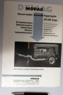 Lot De 2 Publicités DEMAG/MODAG - Compresseur - Darmstadt - Duisburg - 1954 - Electricity & Gas