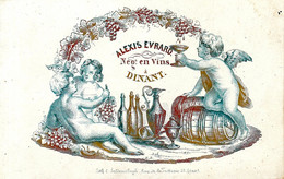 Carte De Porcelainede Alexis Evrard Négociant En Vin à Dinant - Porcelaine