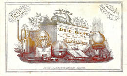 Carte De Porcelaine Alfred Genotte à Havelange Pharmacien - Porcelaine