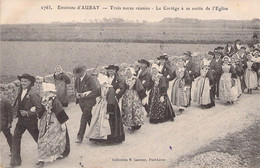 CPA France - Environs D Auray - Trois Noces Réunis - Le Cortège à Sa Sortie De Eglise - Collection H Laurent - Oblitérée - Auray