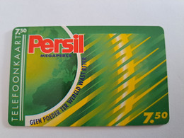 NETHERLANDS  CHIPCARD   PERSIL  WASH POWDER // FL 7,50 ,- PRIVATE  NO CRE 181 MINT  CARD    ** 10990 ** - Ohne Zuordnung