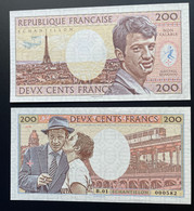 2018 Matej Gabris 200 Francs "B" Jean-Paul Belmondo Tour Eiffel Paris Métro UNC SPECIMEN ESSAY - Specimen