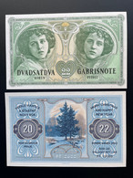 2022 Matej Gabris 22 Korun Gabrisnote PF2022 Bonne Année Happy New Year Merry Christmas Noël UNC SPECIMEN ESSAY - Fictifs & Spécimens