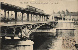 CPA PARIS 16e Passerelle Du Metropolitain A Passy (998874) - Arrondissement: 16