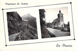 74 - LA FRASSE : Multivues Dentelée Noir Et Blanc Format CPA 1954 - Haute Savoie - Autres & Non Classés