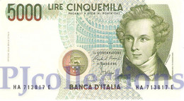 ITALIA - ITALY 5000 LIRE 1985 PICK 111a UNC - 5000 Lire