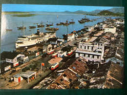 MACAU 1970'S,VIEW W/THE INNER HARBOUR,JUNKS & FERRY BOAT,  BOOK STORE PRINTING, SIZE 14,8 X 10CM, #108 - Macao