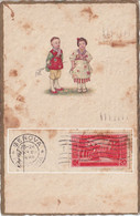 Bambini Asiatici - Illustrazione Lilliput - Viaggiata 1929 Per Genova - Affrancata Cent 20 XIV Centenario Montecassino - Azië