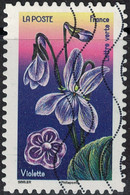 France 2022 Oblitéré Used Fleurs Et Douceurs Violette - Used Stamps