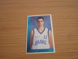 Nikos Oikonomou Panathinaikos Virtus Bologna Basket 95-96 Rare Greek Edition No Panini Basketball Basket Unstuck Sticker - 1990-1999