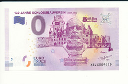 Billet Souvenir - 0 Euro - XEJG - 2017-6 - 130 JAHRE SCHLOSSBAUVEREIN (GEGR. 1887) - N° 9419 - Kiloware - Banknoten