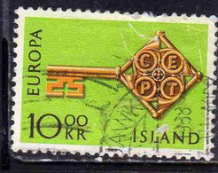 ISLANDA ICELAND ISLANDE ISLAND 1968 EUROPA CEPT UNITED 10k USED USATO OBLITERE' - Gebraucht