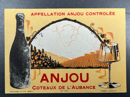 Etiquette De Vin ANJOU Côteaux De L'Aubance - Vino Blanco
