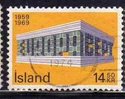 ISLANDA ICELAND ISLANDE ISLAND 1969 EUROPA CEPT UNITED 14.50k USED USATO OBLITERE' - Oblitérés