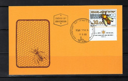 ISRAEL ABEILLES BEES  FDC - Cartes-maximum