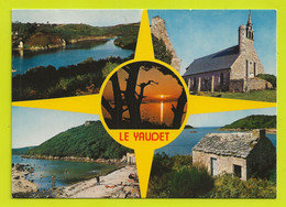 22 LE YAUDET Vers Lannion En 5 Vues N°1237 L'Estuaire Du Léguer La Chapelle Et Le Plage Landau Ancien VOIR DOS - Lannion