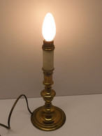 *PIED DE LAMPE BOUGEOIR Façon HAUTE EPOQUE En BRONZE COLLECTION Déco XXe    E - Lighting & Lampshades