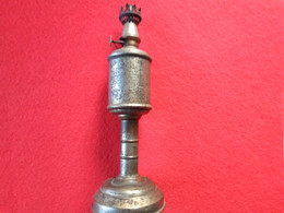 Ancienne LAMPE PIGEON Sur Pied Cuivre Et Nickelé Vintage D époque (bazarcollect28) - Lighting & Lampshades