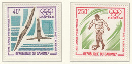DAHOMEY  640-641, Postfrisch **, Vorolympisches Jahr: Sportarten, 1975 - Benin – Dahomey (1960-...)