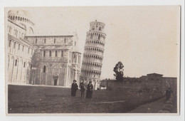 ITALY PISA "TORRE" REAL PHOTO PC Cartolina ANIMATA 1920s - Pisa