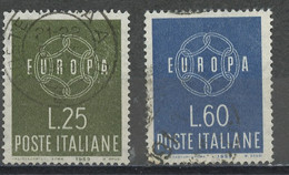 Europa CEPT 1959 Italie - Italy - Italien Y&T N°804 à 805 - Michel N°1055 à 1056 (o) - 1959