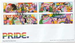 United Kingdom 2022 Pride FDC "love" - 2021-... Decimale Uitgaven