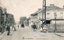 La Louvière Rue Des Houdengs Bien Animée Hotel,café,restaurant Urb.Billemont Voyagé En 1913 - La Louvière