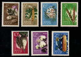 0101- RUSSIA 1964 - SC#: 2913-2919 - MNH - CORN, WEAT,POTATOES, BEANS, BEETS, COTTON, FLAX - Légumes