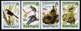 British Virgin Islands 1985 John Audobon Sc 520-23 Mint Never Hinged - Iles Vièrges Britanniques