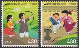 South Korea 2022 Traditional Korean Game, Hwalssogi (Archery), Tuho (Pitch-pot), Tir à L'arc - Andere