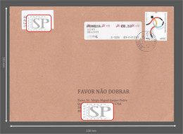 Portugal 2012 Jogos Olímpicos Londres Olimpic Games Self-adhesive Label Ctt At Right Of Post Rider - Covers & Documents