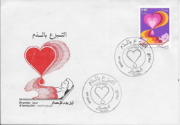 ALGERIE - Yvert 874 Sur Enveloppe - Cad 1er Jour 26 6 1986 ALGER - Don Du SANG - Transfusion Sanguine - Medicina