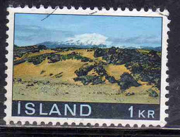 ISLANDA ICELAND ISLANDE ISLAND 1970 VIEWS LANDESCAPES SNAEFELLSSJOKULL MOUNTAIN 1k USED USATO OBLITERE' - Used Stamps