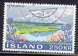 ISLANDA ICELAND ISLANDE ISLAND 1972 HERDUBREID MOUNTAIN 250k USED USATO OBLITERE' - Oblitérés