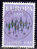 ISLANDA ICELAND ISLANDE ISLAND 1972 EUROPA CEPT UNITID 9k USED USATO OBLITERE' - Used Stamps