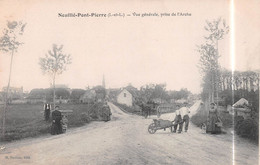 NEUILLE-PONT-PIERRE (Indre-et-Loire) - Vue Générale Prise De L'Arche - Attelage De Cheval - Neuillé-Pont-Pierre