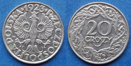 POLAND - 20 Groszy 1923 Y# 12 Republic - Edelweiss Coins - Pologne