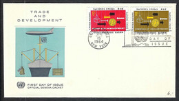 NATIONS UNIES New-York 1964: FDC - Lettres & Documents