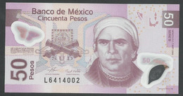 MEXICO. 50 PESOS. 7SEPT2005. Pick 123. POLYMER. SIGN. VALDEZ- YACAMÁN. SERIE B. UNC / NEUF - Mexico