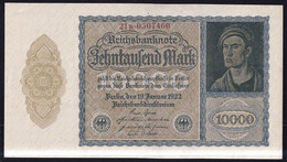 10.000 Mark 19.1.1922 - FZ B Mit KN 7-stellig - Reichsbank (DEU-78d) - 10000 Mark