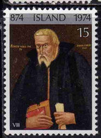 ISLANDA ICELAND ISLANDE ISLAND 1974 SETTLEMENT 1100th ANNIVERSARY GUDBRANDUR THORLAKKSON BISHOP 15k MNH - Neufs