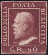 50 Gr. Cioccolato Pos.89 Sass 14a MH* Cv 4000 - Sicilia