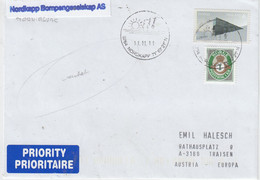 Norway Nordkapp Cover Ca 11.11.2011(NI188A) - Lettres & Documents