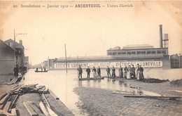 95-ARGENTEUIL- INONDATION JANVIER 1910- USINE DIETRICH - Argenteuil