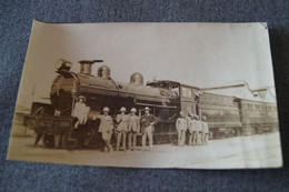 Congo Belge; 1925 ,Chemin De Fer,ancienne Photo  Originale,Train,locomotive,animé,13,5 / 8 Cm. - Afrique