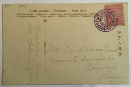 SS „TENYO MARU I.J.SEA POST 1913“ Ship Mail Japan Ppc Arishiyama At Kyoto>Norwich USA(cover Schiffpost Ak Cpa Post Card - Cartas & Documentos