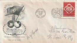 United Nations 1951 FDC Mailed - Cartas & Documentos