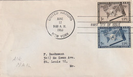 United Nations 1953 FDC - Cartas