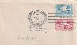 United Nations 1955 FDC - Briefe U. Dokumente